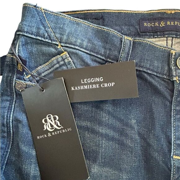 Rock and Republic Kashmere Crop Ankle Jeans New With Tags size 10 - Picture 4 of 6